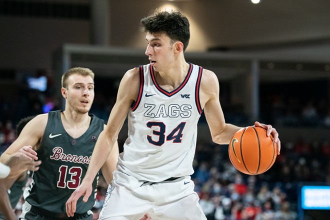 Image: Photos of Gonzaga's 81-69 win over Santa Clara on Feb. 19, 2022