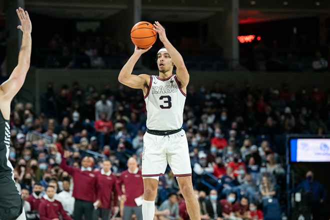 Image: Photos of Gonzaga's 81-69 win over Santa Clara on Feb. 19, 2022