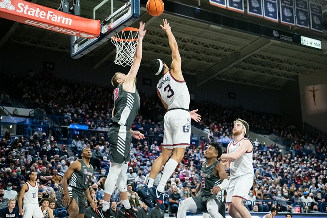 Image: Photos of Gonzaga's 81-69 win over Santa Clara on Feb. 19, 2022