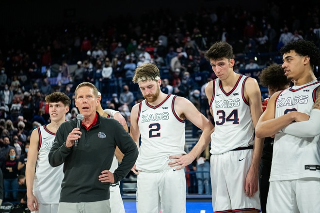 Image: Photos of Gonzaga's 81-69 win over Santa Clara on Feb. 19, 2022