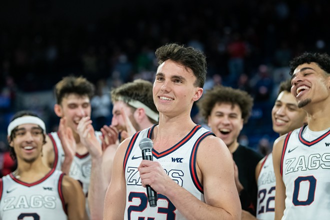 Image: Photos of Gonzaga's 81-69 win over Santa Clara on Feb. 19, 2022