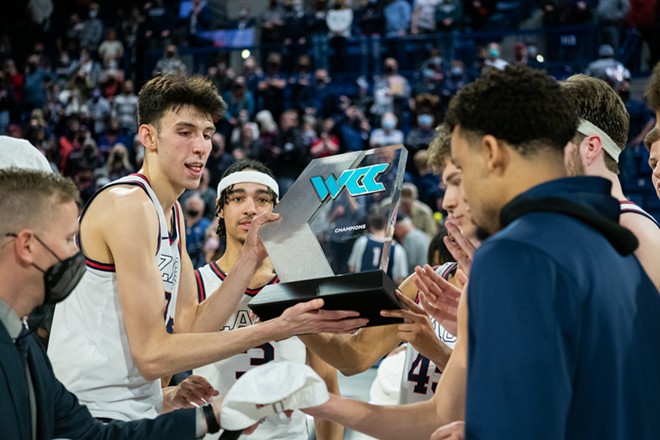 Image: Photos of Gonzaga's 81-69 win over Santa Clara on Feb. 19, 2022