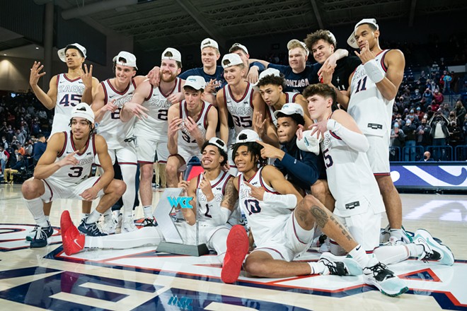 Image: Photos of Gonzaga's 81-69 win over Santa Clara on Feb. 19, 2022