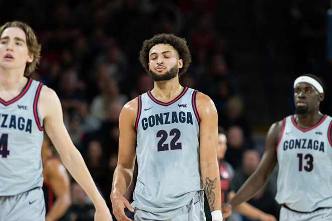 Photos of Gonzaga's 84-74 loss to San Diego State on Dec. 29, 2023