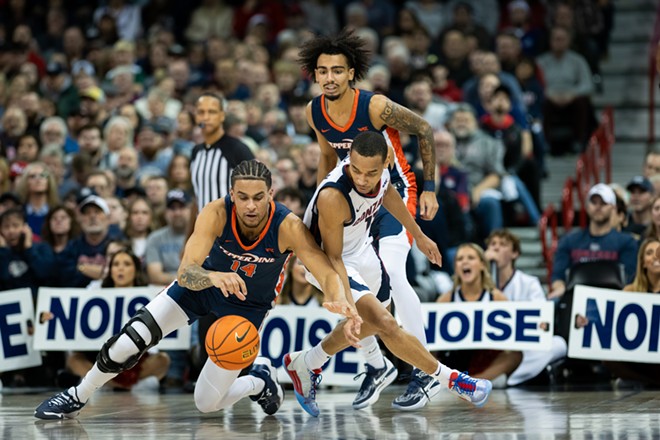 Image: Photos of Gonzaga's 86-60 win over Pepperdine at the Spokane Arena on Jan. 4, 2024