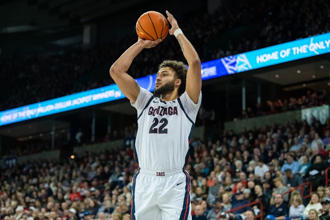 Image: Photos of Gonzaga's 86-60 win over Pepperdine at the Spokane Arena on Jan. 4, 2024