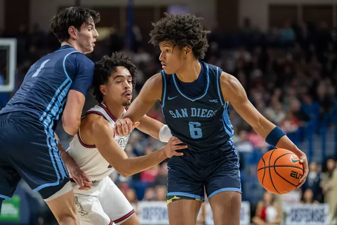 Image: Photos of Gonzaga's 93-80 win over San Diego on Wednesday, January 8, 2025
