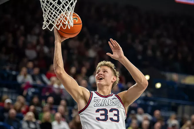 Image: Photos of Gonzaga's 93-80 win over San Diego on Wednesday, January 8, 2025