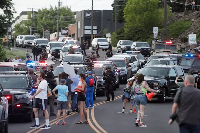 Image: Photos of the ICE protest in Spokane on Wednesday, June 11 2025