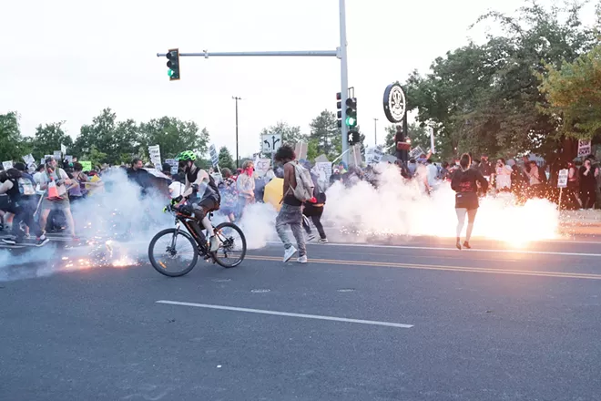 Image: Photos of the ICE protest in Spokane on Wednesday, June 11 2025