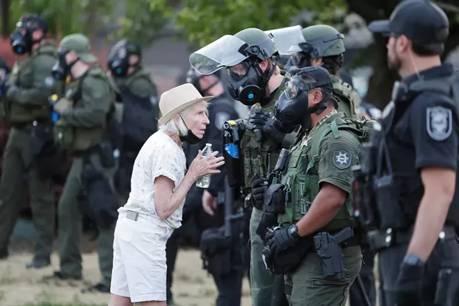 Image: Photos of the ICE protest in Spokane on Wednesday, June 11 2025