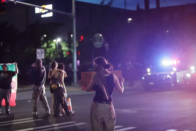Image: Photos of the ICE protest in Spokane on Wednesday, June 11 2025