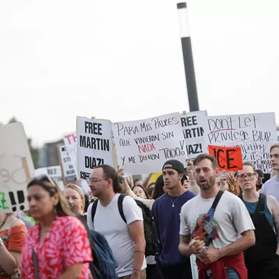 Image: Photos of the ICE protest in Spokane on Wednesday, June 11 2025