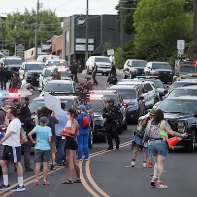 Image: Photos of the ICE protest in Spokane on Wednesday, June 11 2025