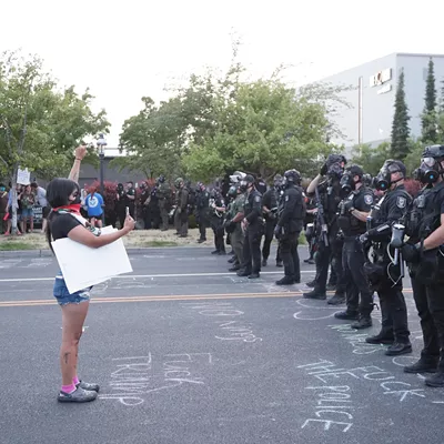 Image: Photos of the ICE protest in Spokane on Wednesday, June 11 2025