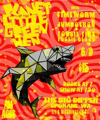 Image: Planet of the Little Green Men, Timeworm, Jumbotron, Fossil Fire Fossil Blood