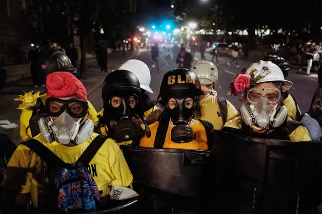 Image: Portland Unrest: Police and federal agents clash with protesters