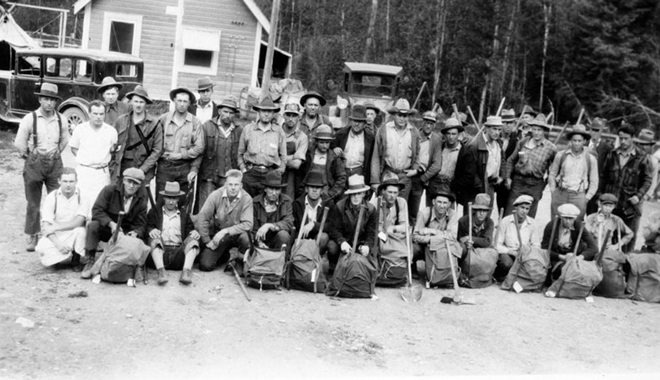 Fire Fighting Training 1930 Bismark Ranger Station