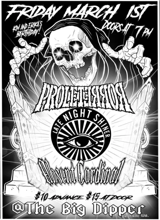 Image: Proleterror, Late Night Shiner, Absent Cardinal