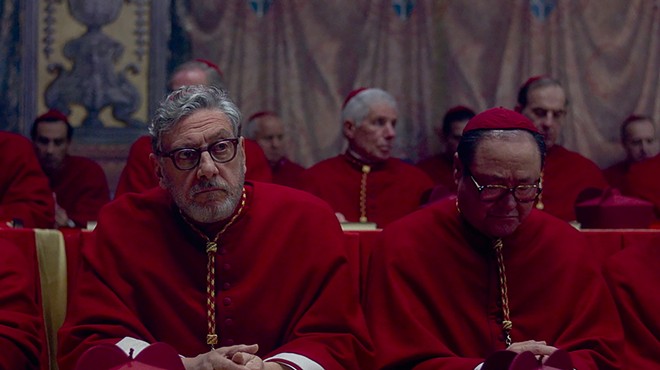 Image: Ralph Fiennes brings the gravitas to Conclave, a pulpy film about catty Catholic cardinals vying for the top job