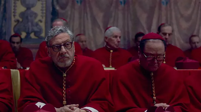 Image: Ralph Fiennes brings the gravitas to Conclave, a pulpy film about catty Catholic cardinals vying for the top job