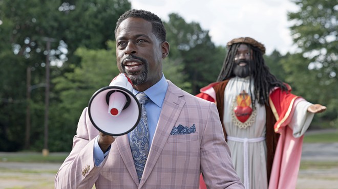 Regina Hall and Sterling K. Brown skewer religious hypocrisy in Honk for Jesus. Save Your Soul.