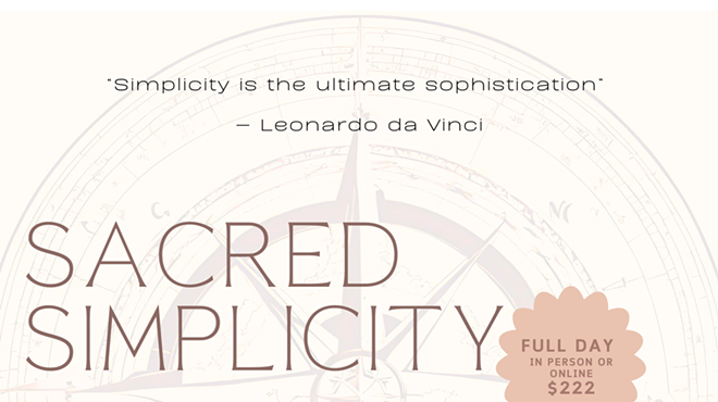Image: Sacred Simplicity