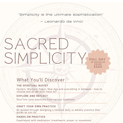 Image: Sacred Simplicity