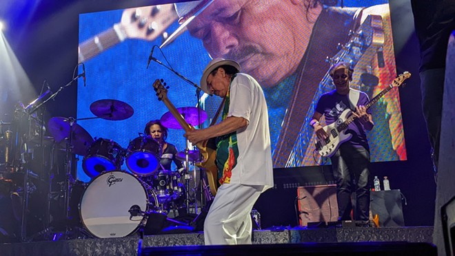 Santana brought his "Blessings and Miracles Tour" to Spokane Arena April 3