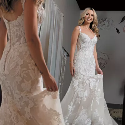 Image: Local bridal shops make both classic and trendy dresses available for Inland Northwest brides