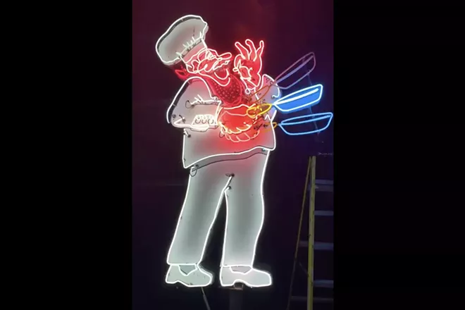 Image: Scenes from Chris Bovey's Vintage Print + Neon