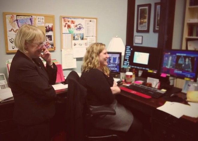 Sen. Patty Murray enjoyed the Daily Show segment on the budget deal