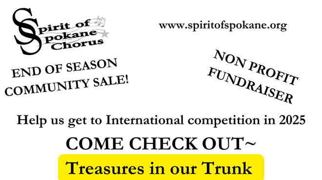 Image: Spirit of Spokane Chorus Fundraising Sale