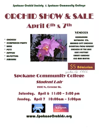 Image: Spokane Orchid Society & Spokane Community College Orchid Show and Sale