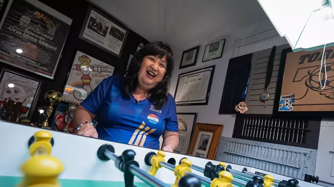 Image: Spokane's own Lotus Leong-Chesbrough is one of the best foosball players in the world