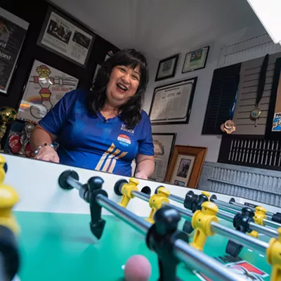 Image: Spokane's own Lotus Leong-Chesbrough is one of the best foosball players in the world