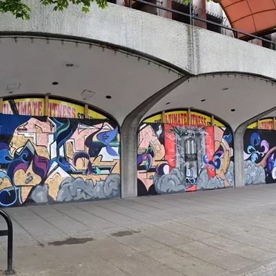 Image: Temporary murals replace shattered windows across Spokane in the wake of the city's Black Lives Matter protests