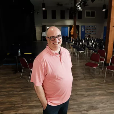 Image: The Blue Door Theatre champions improv theater basics to build community during its relocation &#10;to downtown Spokane