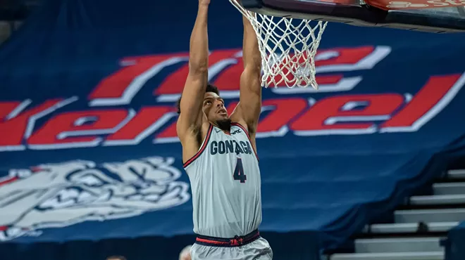 Image: The chances of the Zags losing one of their games this week? The stats say not likely