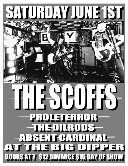 Image: The Scoffs, Proleterror, The Dilrods, Absent Cardinal