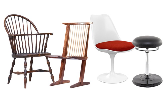 These chairs weave a tale of humankind's desire for comfort, rest and pleasing aesthetics