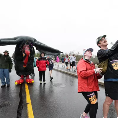 Image: Thousands of runners hit the streets this weekend for the 49th Bloomsday road race