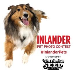 There's one day left to submit to the Inlander's first-ever Pets Issue photo contest! (2)