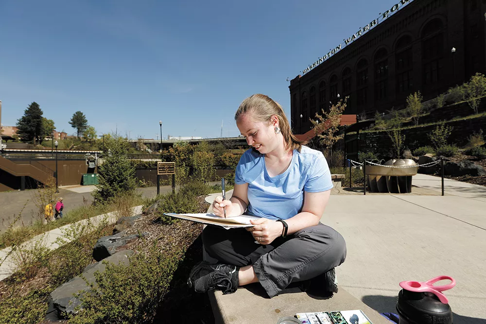 Megan Perkins set out to paint a Spokane scene once a week for a year for her Artist's Eye on Spokane series