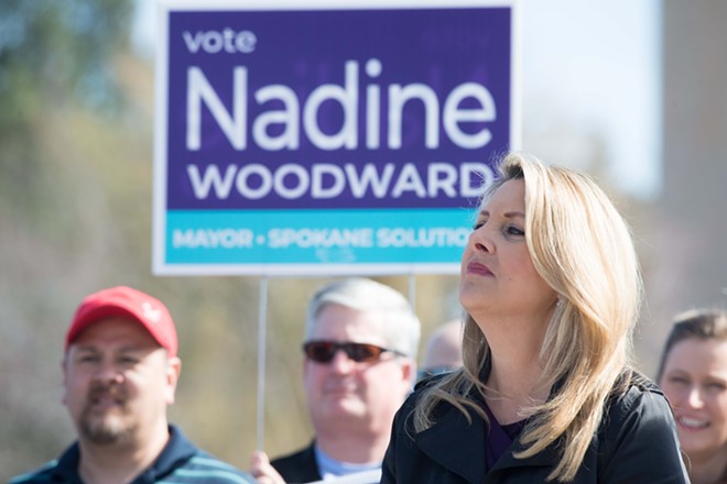 Nadine Woodward is running for mayor on a platform of 'Spokane Solutions,' but doesn't yet have any