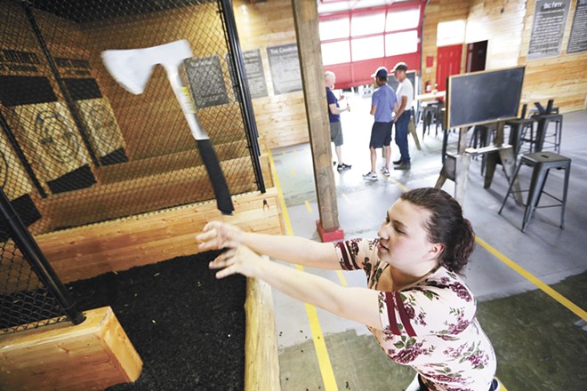 New axe-throwing venues aim to be a big hit among the curious and daring