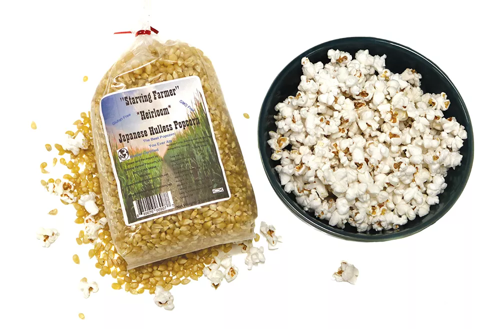 Mostly Fluff: Check out Starving Farmer Popcorn company's hulless popcorn
