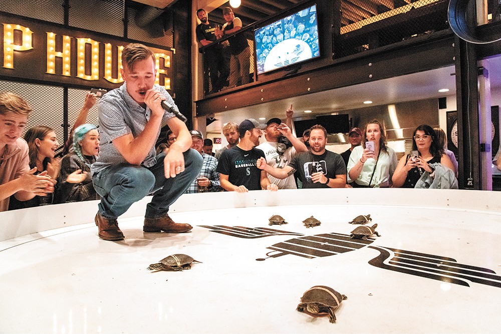 Crafted Taphouse + Kitchen in Coeur d'Alene revs up its late night atmosphere with weekly turtle races