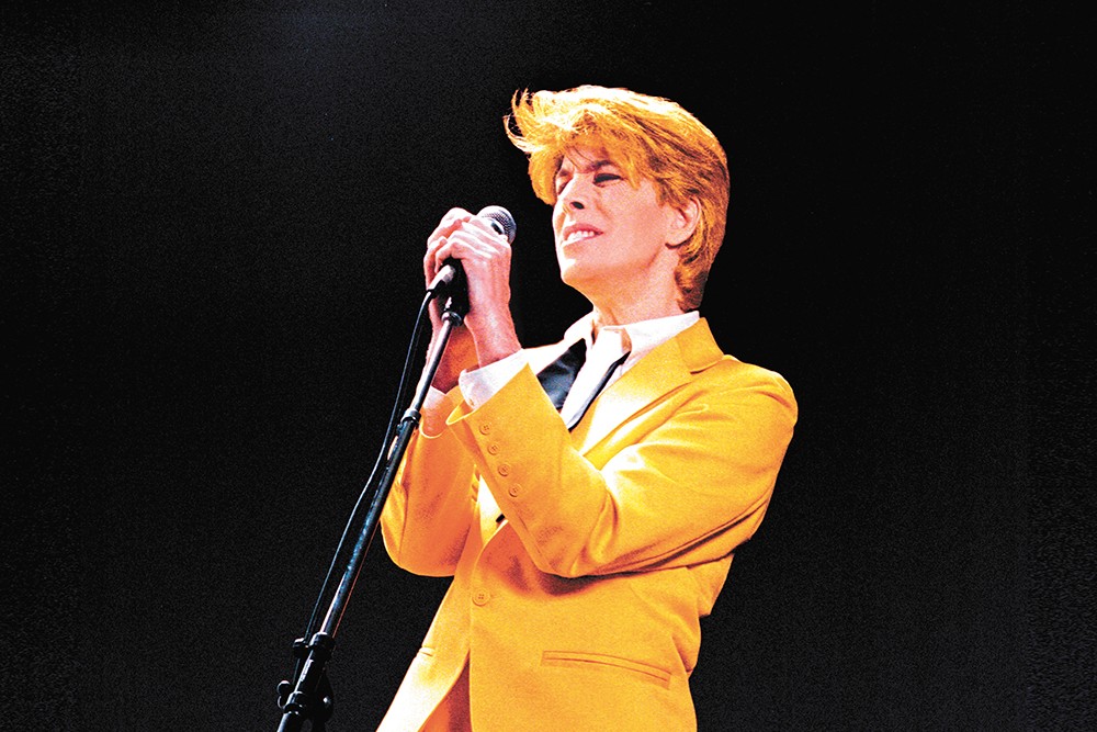 David Brighton uses glitz and glitter to transform into David Bowie, performing this weekend with the symphony