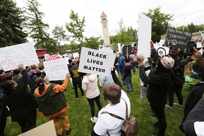 College lab goggles come in handy: Whitworth students join demonstrations against police brutality